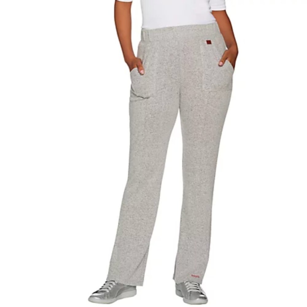 NWOT Peace Love World Comfy Knit Gray Pants with Pockets